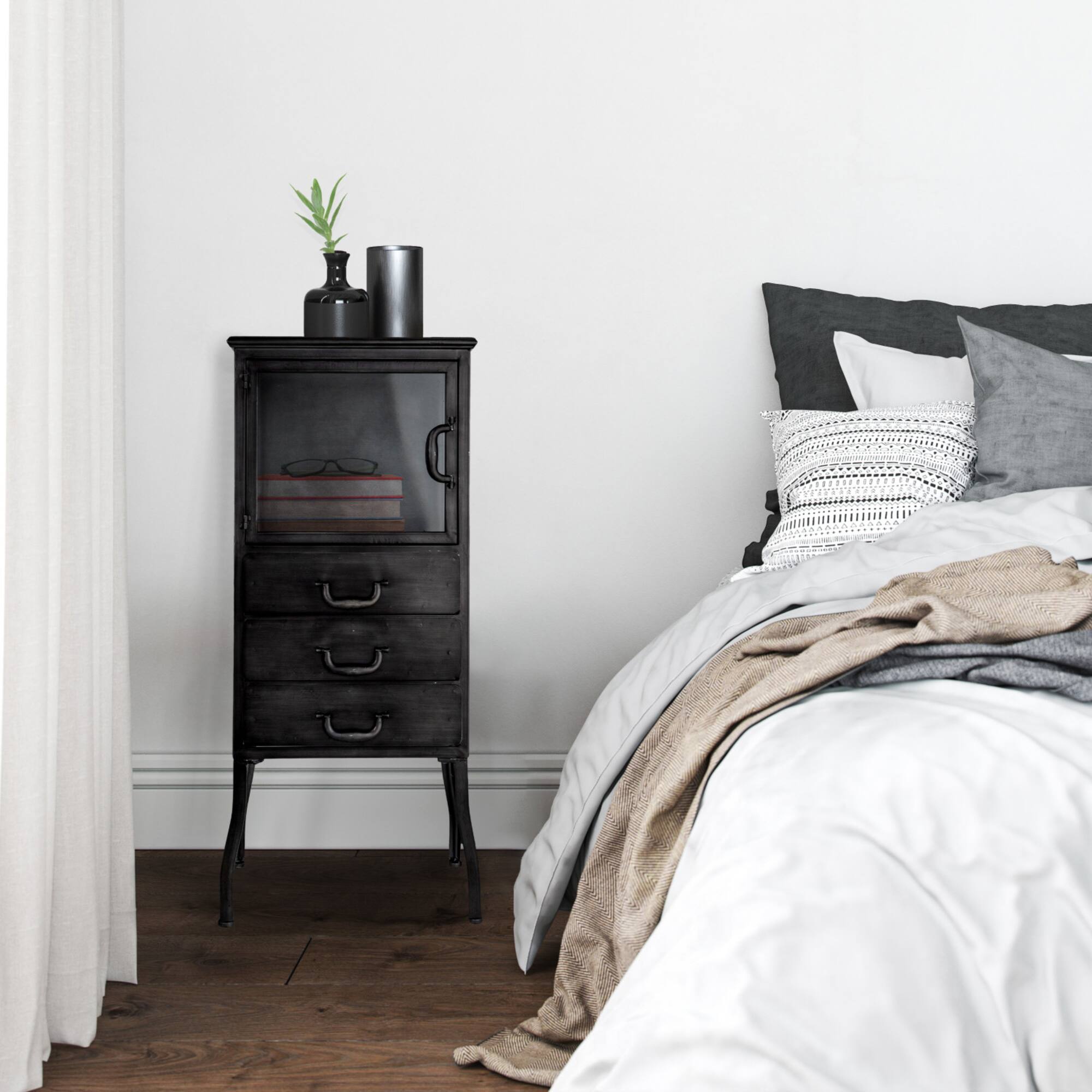 Hello Honey® 35.5" 3-Drawer Metal Cabinet